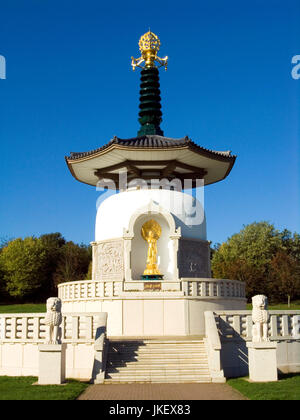 Milton Keynes Pagoda della Pace Foto Stock