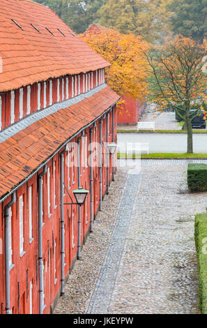 Kastellet rosso (Cittadella) caserme di Copenhagen, Danimarca. Foto Stock