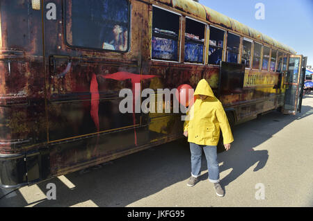 San Diego, Stati Uniti d'America. 21 Luglio, 2017. Promotion-Event zum Kinofilm 'it/es auf der San Diego Comic-Con International 2017. San Diego, 21.07.2017 | Utilizzo di credito in tutto il mondo: dpa/Alamy Live News Foto Stock