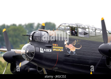 Avro Lancaster PA474 gestito dalla Royal Air Force Battle of Britain Memorial volo al RIAT 2017 Foto Stock