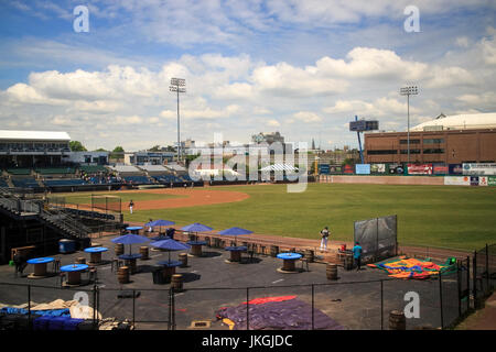 Il Ballpark ad Harbor Yard, Bluefish Stadium, Bridgeport, in Connecticut Foto Stock