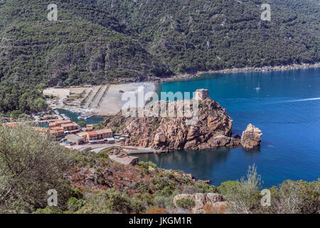 Porto, Ota, Corsica, Francia Foto Stock