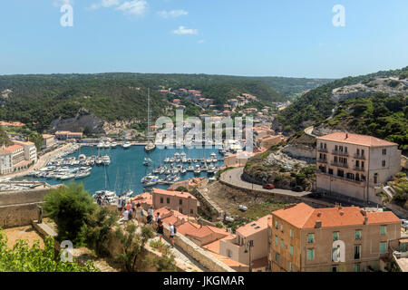 Bonifacio, Corsica, Francia Foto Stock