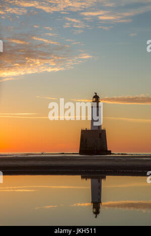 Rattray Capo Faro, Aberdeenshire presso sunrise Foto Stock