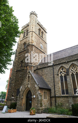 Il Museo del giardino fondata da Rosemary Nicholson nel 1977 nella chiesa abbandonata di St Marys, Lambeth Palace Road, London, Regno Unito Foto Stock