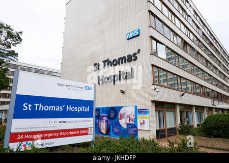 St Thomas Hospital, Westminster, London, Regno Unito Foto Stock