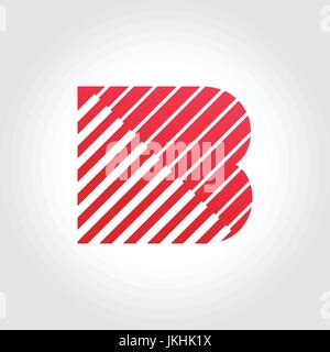 Creative lettera B Design di simbolo Illustrazione Vettoriale