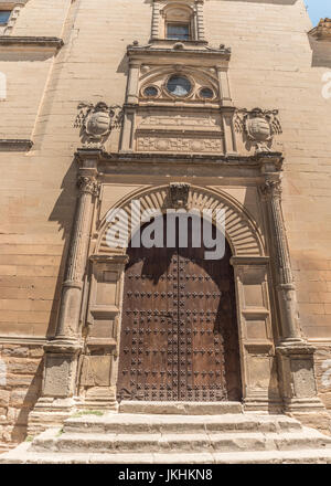 Università di Baeza, fondata nella città di Baeza con la bolla di Papa Paolo III nel 1538, in stile manieristico, Baeza, Andalusia, Spagna Foto Stock