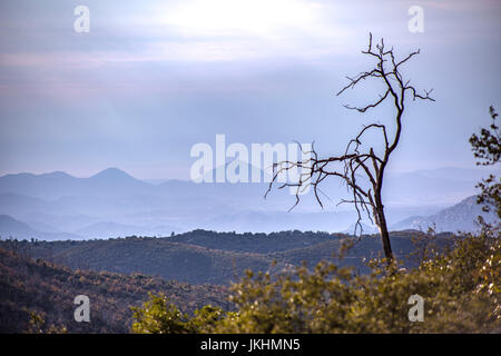 Vista dal retro strade del Lago Cuyamaca Foto Stock