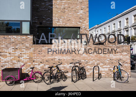 Arca Atwood Accademia primario, Amberley Road, City of Westminster, Londra, Inghilterra, Regno Unito Foto Stock