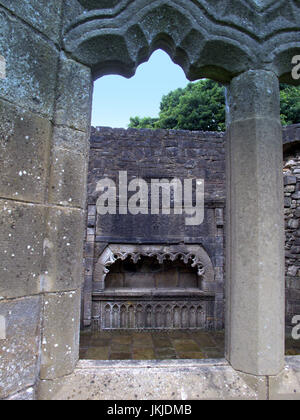 Castello semple chiesa collegiata e signore sempill della tomba lochwinnoch Foto Stock