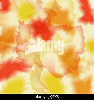 Vettore di colore brillante acquerello - sfondo rosso, arancio e giallo Illustrazione Vettoriale