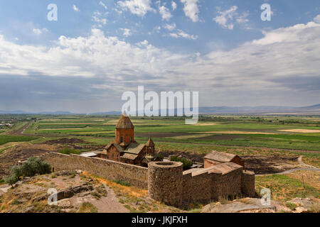 Khor Virap Monastero, Armenia Foto Stock