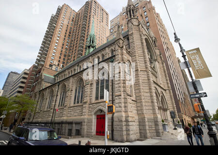 Trinità santa chiesa luterana upper west side di New York City STATI UNITI D'AMERICA Foto Stock