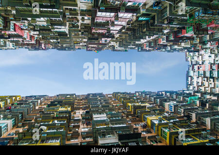 Colorato affollato appartamento in Quarry Bay hong kong cina Foto Stock