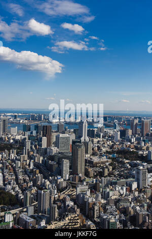 Tokyo con skyline di Tokyo Giappone Foto Stock