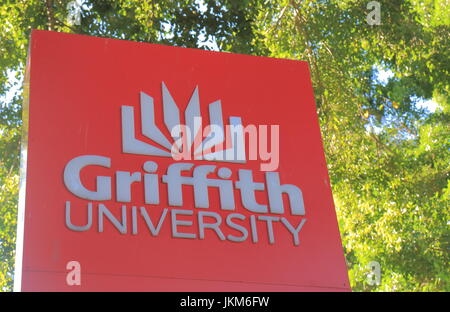 Griffith University di Brisbane Australia. Griffith University è un ente pubblico di ricerca università nel sud est Queensland fondata nel 1971. Foto Stock