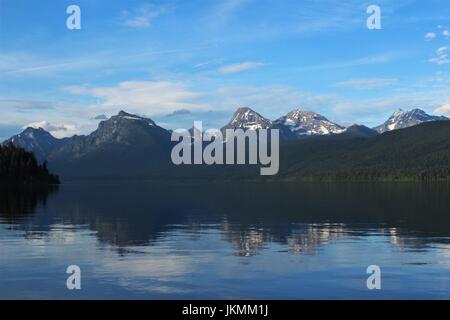 Il lago di McDonald, MT Foto Stock
