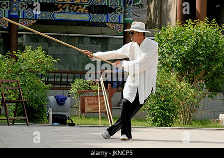 Il tai chi chi kung, master Foto Stock