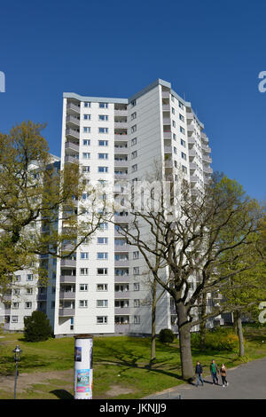 Casa di abitazione, Greenwichpromenade, lago Tegeler, Tegel, villaggio Reinicken, Berlino, Germania, Wohnhaus, Tegeler See, Reinickendorf, Deutschland Foto Stock