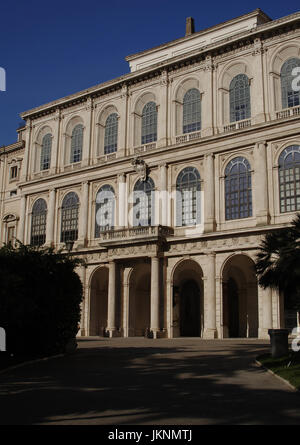 L'Italia. Roma. Palazzo Barberini. Il XVII secolo. Essa ospita la Galleria Nazionale d'Arte Antica. Foto Stock