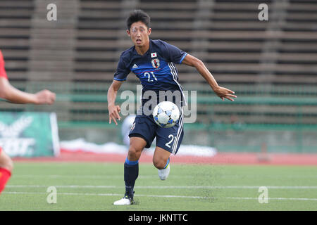 Phnom Penh Cambogia. 23 Luglio, 2017. Hiroki Ito (JPN) Calcio/Calcetto : AFC U-23 Campionato qualificatori 2018 Gruppo J match tra U-20 Giappone 1-2 U-22 Cina a Stadio Olimpico Nazionale in Phnom Penh Cambogia . Credito: AFLO/Alamy Live News Foto Stock