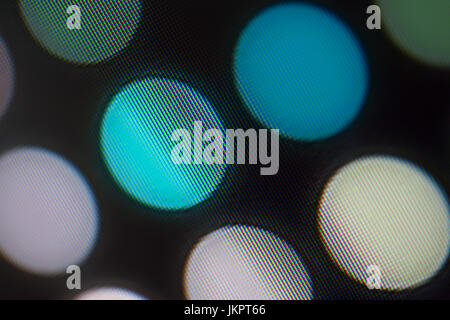 I diodi ad emissione di luce nacro per display a LED. LED digitale lo sfondo dello schermo Foto Stock