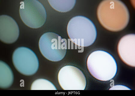 I diodi ad emissione di luce nacro per display a LED. LED digitale lo sfondo dello schermo Foto Stock