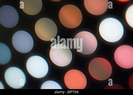 I diodi ad emissione di luce nacro per display a LED. LED digitale lo sfondo dello schermo Foto Stock