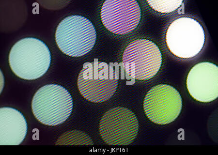 I diodi ad emissione di luce nacro per display a LED. LED digitale lo sfondo dello schermo Foto Stock