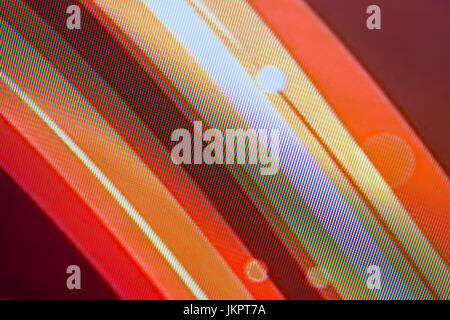 I diodi ad emissione di luce nacro per display a LED. LED digitale lo sfondo dello schermo Foto Stock