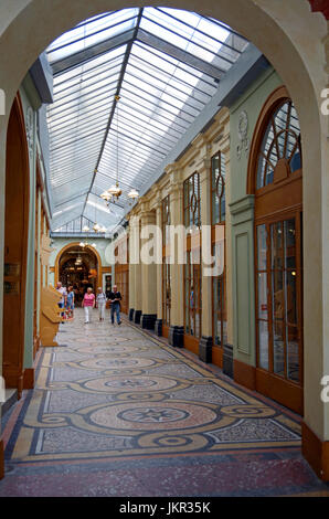 Parigi, Francia, Galerie Vivienne, inizio shopping mall, aperto 1823. Foto Stock