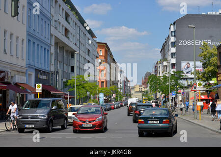 Traffico, Zossener street, Krizevac, Berlino, Germania, Verkehr, Zossener Strasse, Kreuzberg, Deutschland Foto Stock