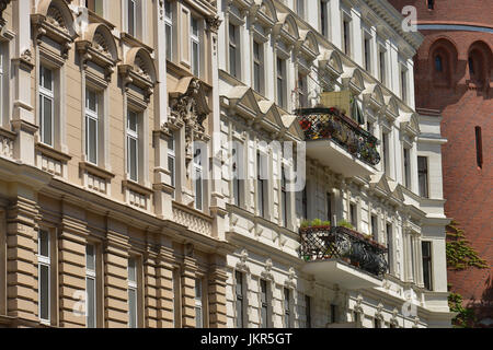 Gli edifici di vecchia costruzione, Fidicinstrasse, Krizevac, Berlino, Germania, Altbauten, Kreuzberg, Deutschland Foto Stock