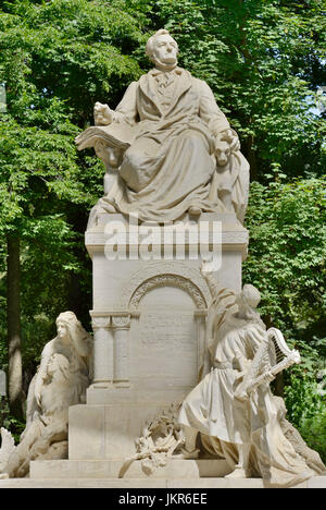 Wagner's Monument, grande zoo, zoo, medio, Berlino, Germania, Wagnerdenkmal, Grosser Tiergarten, il Tiergarten, Mitte, Deutschland Foto Stock