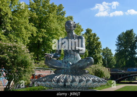 Ben indiano, Angelo lavabo, medio, Berlino, Germania, Indischer Brunnen, Engelbecken, Mitte, Deutschland Foto Stock