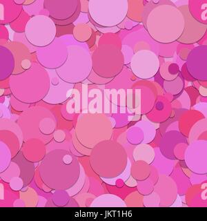 Ripetere il punto astratta configurazione di sfondo - disegno vettoriale da cerchi in tonalità rosa Illustrazione Vettoriale