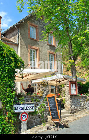 Francia, Indre(36), le Berry, vallée de la Creuse, Gargilesse-Dampierre, labellisé Les Plus Beaux Villages de France, l'Hôtel-Restaurant des Artistes // Foto Stock