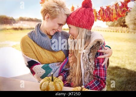 Abbiamo creato il nostro mondo pieno di amore Foto Stock