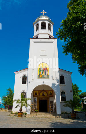 Cirillo e Metodio, pl Han Krum, Sozopol Bulgaria Foto Stock