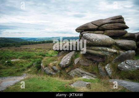 Owler Tor, Peak District, REGNO UNITO Foto Stock