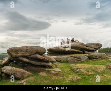 Owler Tor, Peak District, REGNO UNITO Foto Stock