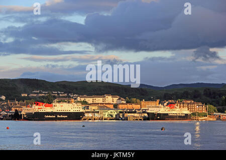 Dal Terminal dei traghetti, a Oban, Scoland Foto Stock