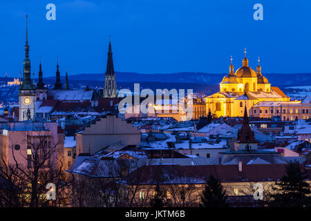 Panorama di Olomouc. Olomouc, Regione di Olomouc, Repubblica Ceca. Foto Stock