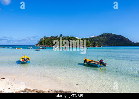 Spiaggia di Anse L'Islette, Isola di Mahe, Seychelles, Oceano indiano, Africa Foto Stock