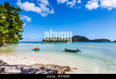 Spiaggia di Anse L'Islette, Isola di Mahe, Seychelles, Oceano indiano, Africa Foto Stock