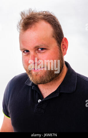 Francese canadese uomo con la barba Foto Stock