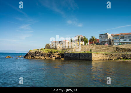 Castelo de San Carlos, Fisterra, A Coruna, Spagna, Europa Foto Stock