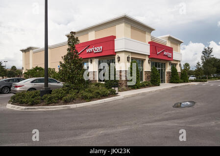 Verizon Wireless Cellulare Storefront di rete Foto Stock