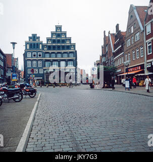 Industrie- und Hendelskammer a Lüneburg, Deutschland 1970er Jahre. La Camera di Commercio e Industria presso la città di Lueneburg, Germania degli anni settanta. Foto Stock